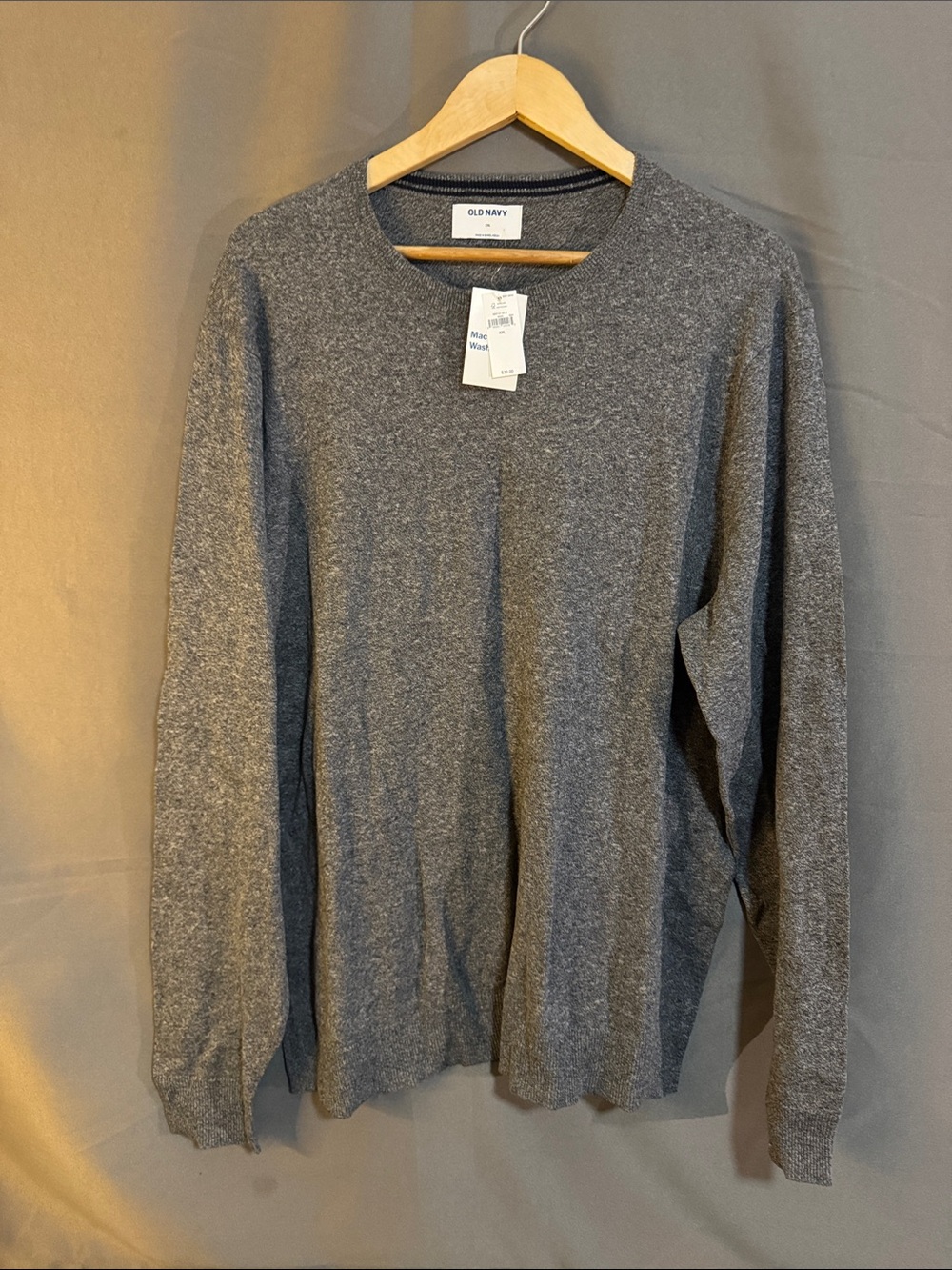 Old Navy Men's Heather Gray Crewneck Pullover